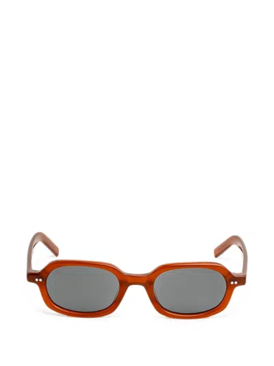 Akila Psyche Geometric-frame Sunglasses In Brown