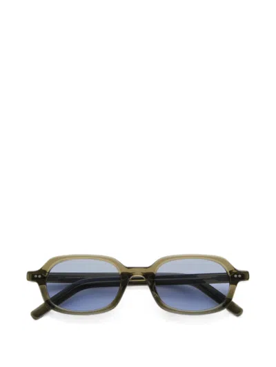 Akila Psyche Geometric-frame Sunglasses In Brown