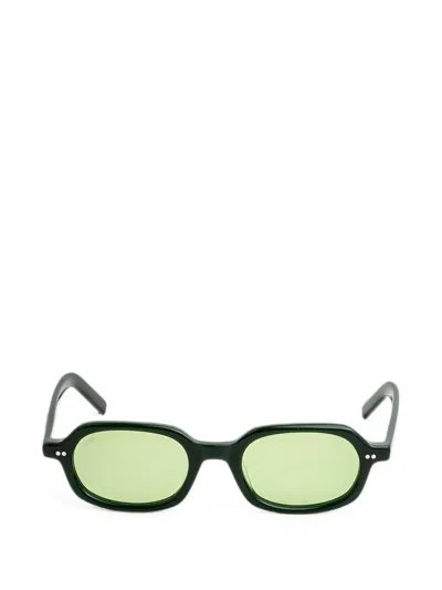Akila Psyche Geometric-frame Sunglasses In Green