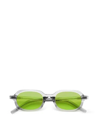 Akila Psyche Rectangle-frame Sunglasses In Green