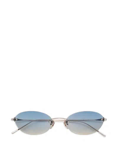 Akila Rimless Titanium Sunglasses In Silver