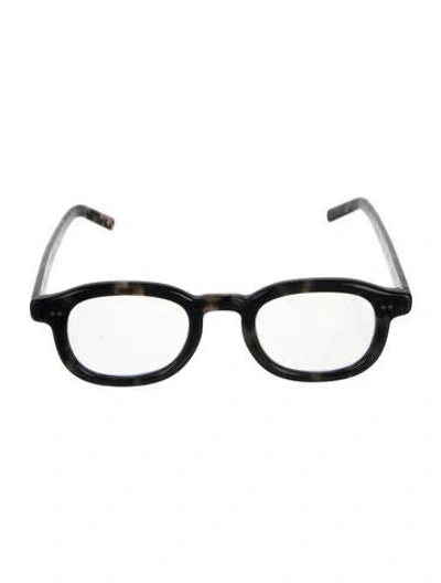 Pre-owned Akila Round Eyeglasses In Black