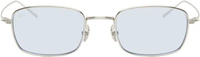 Akila Silver Grace Sunglasses In Silver / Lt Blue