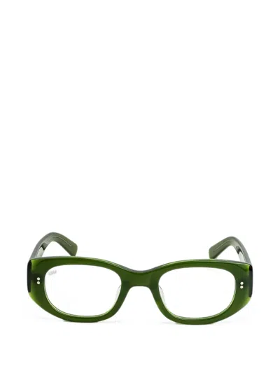 Akila Silvia Oval-frame Glasses In Green