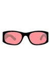 Akila Square-frame Sunglasses In Black