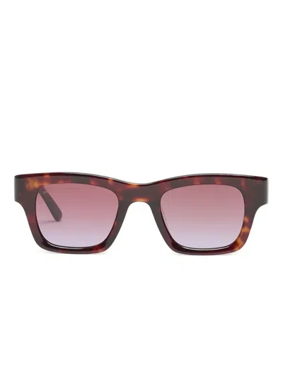 Akila Square-frame Sunglasses In Brown