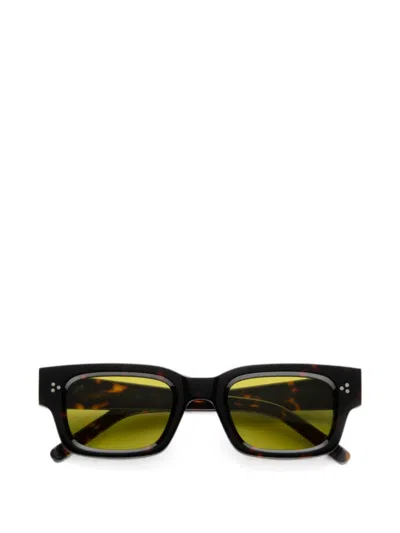 Akila Syndicate Rectangle-frame Sunglasses In Black