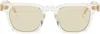 Akila Transparent Calipso Sunglasses In Crystal / Lt Brown
