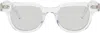 Akila Transparent Legacy Sunglasses In Clear / Grey