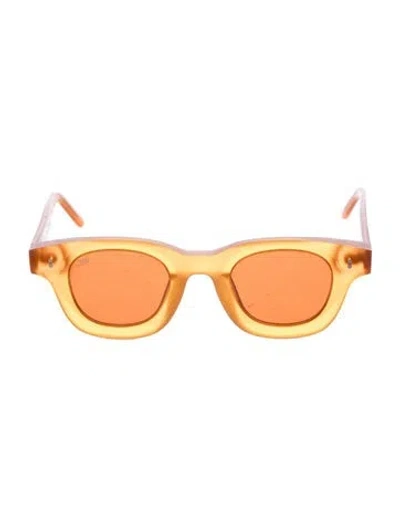 Pre-owned Akila Wayfarer Mirrored Sunglasses In Orange