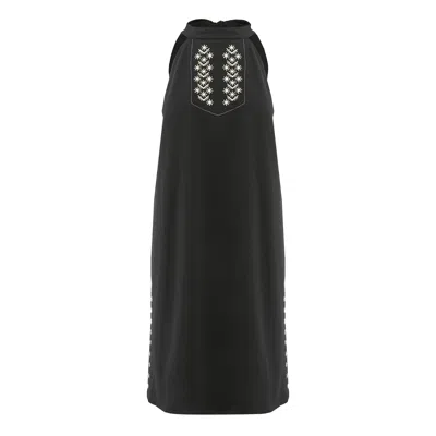 A'kin Women's Black Lole Halter Dress