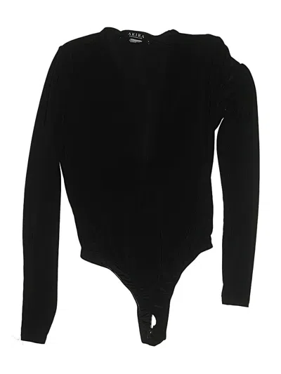 Pre-owned Akira Bodysuit In Black