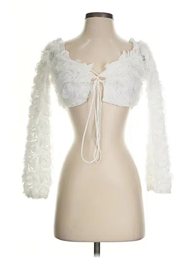 Pre-owned Akira Cardigan Sweater In White