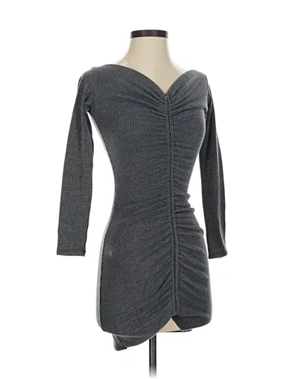 Pre-owned Akira Casual Dress In Gray