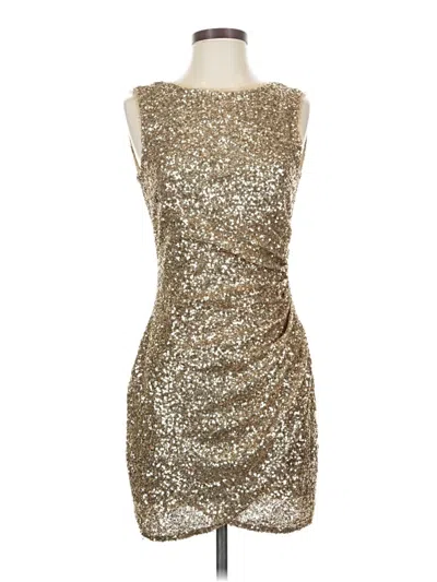 Pre-owned Akira Cocktail Dress In Gold