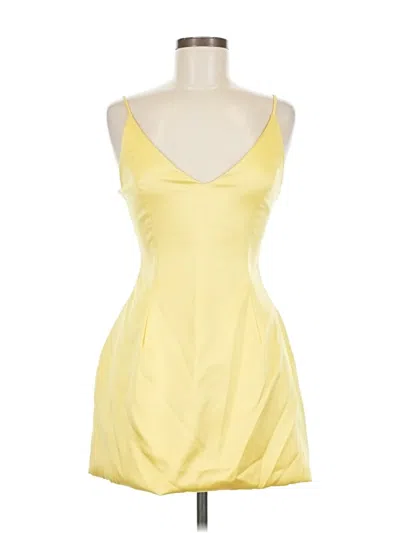 Pre-owned Akira Cocktail Dress In Yellow