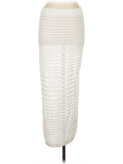 Pre-owned Akira Formal Skirt In White