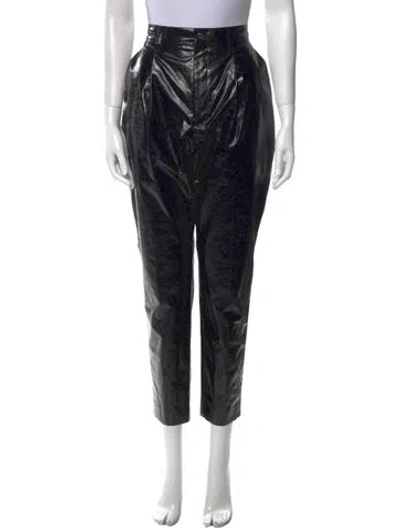 Pre-owned Akira Naka Straight Leg Pants In Black