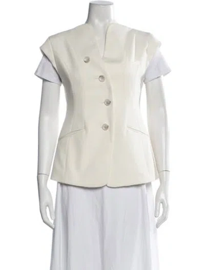 Pre-owned Akira Naka Vest In Neutrals