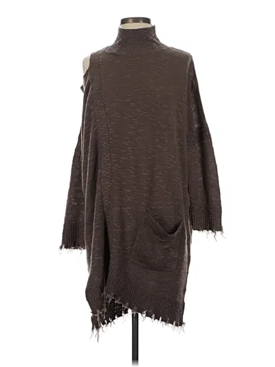 Pre-owned Akira Poncho In Brown