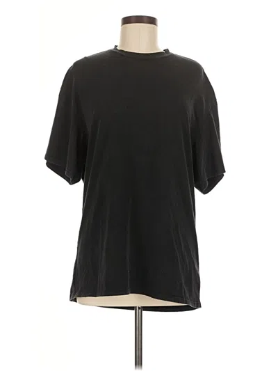 Pre-owned Akira Short Sleeve Top Black Crew Neck Tops