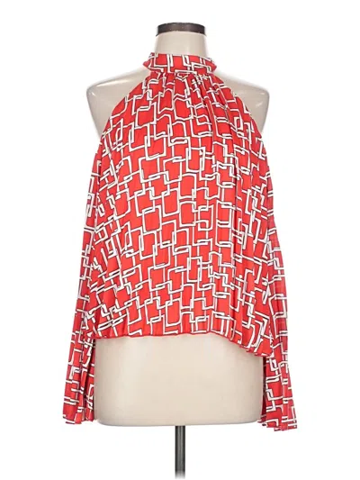 Pre-owned Akira Sleeveless Blouse In Red