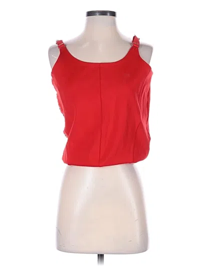 Pre-owned Akira Sleeveless Top Red Sweetheart Neckline Tops