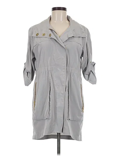 Pre-owned Akira Trenchcoat In Gray
