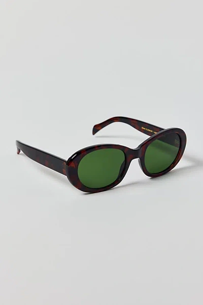 A.kjaerbede A. Kjaerbede Anma Round Sunglasses In Demi Tortoise, Women's At Urban Outfitters