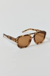 A.kjaerbede A. Kjaerbede Kaya Aviator Sunglasses In Coquina, Women's At Urban Outfitters In Brown