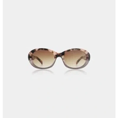 A.kjaerbede Coquina/grey Transparent Anma Sunglasses