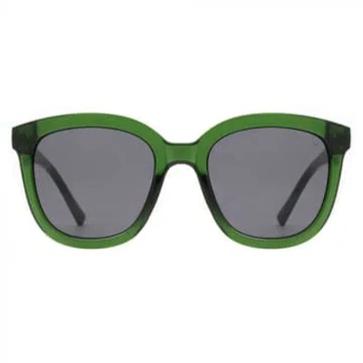 A.kjaerbede Dark Green Transparent Billy Sunglasses