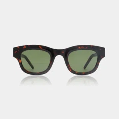 A.kjaerbede Demi Tortoise Lane Sunglasses In Brown