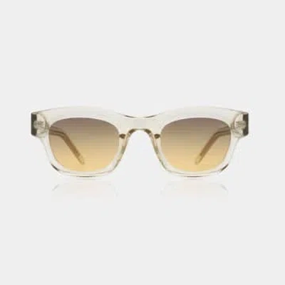 A.kjaerbede Ecru Transparent Lane Sunglasses