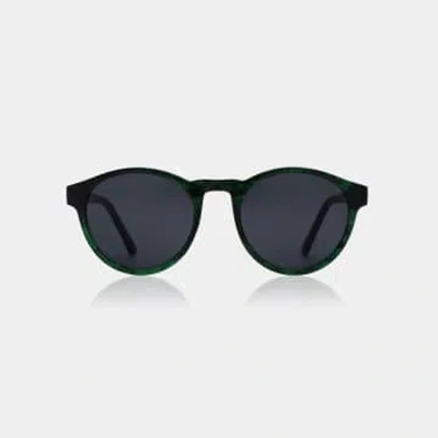 A.kjaerbede Green Marble Transparent Marvin Sunglasses