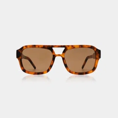 A.kjaerbede Havana Kaya Sunglasses In Orange