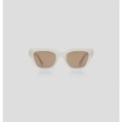 A.kjaerbede Kaws Sunglasses- Cream Bone In Neutrals