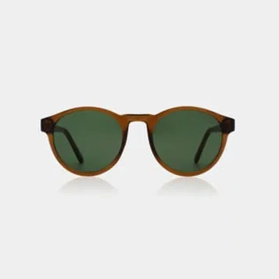 A.kjaerbede Smoke Transparent Marvin Sunglasses In Brown