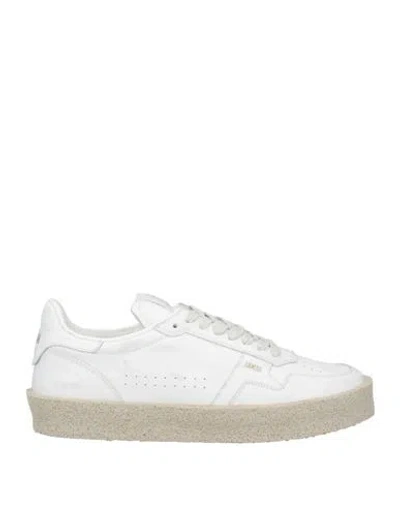 Akman Man Sneakers Off White Size 9 Leather In Animal Print