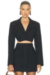 Aknvas Anya Blazer In Blue