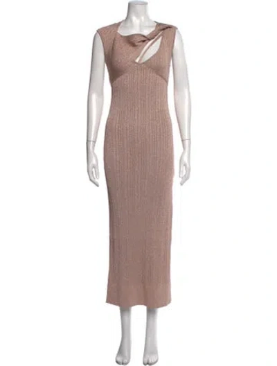 Pre-owned Aknvas Asymmetrical Long Dress W/ Tags In Pink