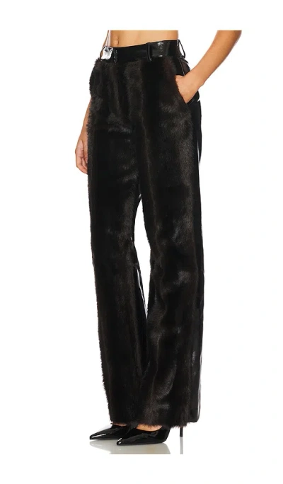 Aknvas Barberini Faux Fur Pant In Visone