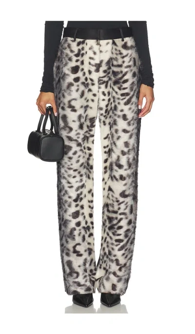 Aknvas Barberini Fur Pant In Leopard