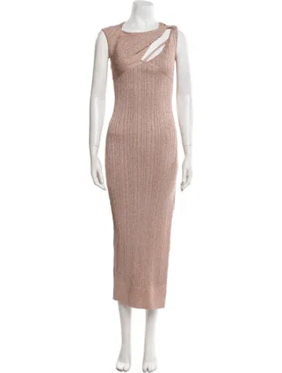 Pre-owned Aknvas Bateau Neckline Long Dress