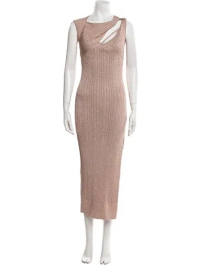 Pre-owned Aknvas Bateau Neckline Long Dress