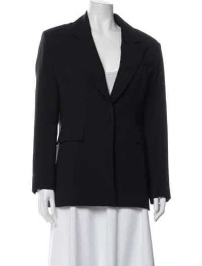 Pre-owned Aknvas Blazer In Black
