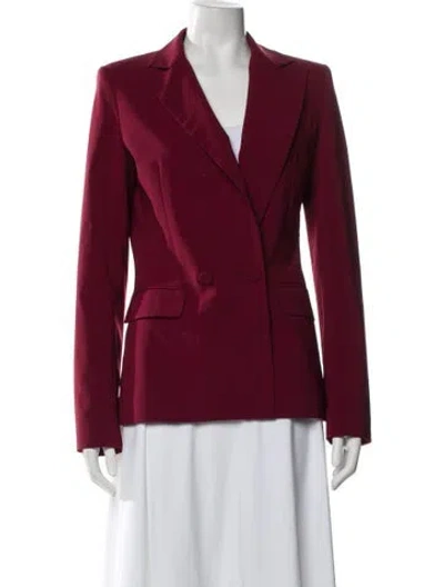 Pre-owned Aknvas Blazer In Burgundy