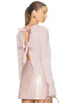 Aknvas Caja Knit Top In Pink