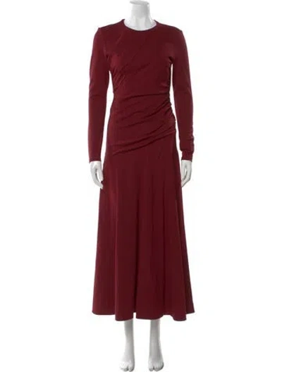 Pre-owned Aknvas Crew Neck Long Dress In Multi
