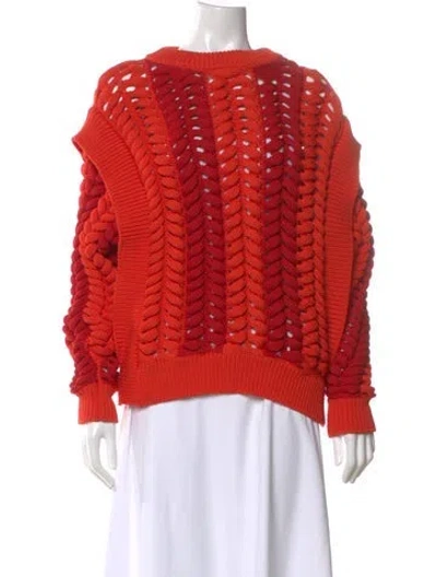 Pre-owned Aknvas Crew Neck Long Sleeve Sweatshirt In Orange